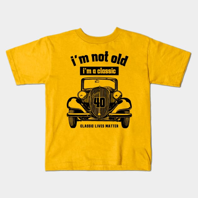 40th birthday Kids T-Shirt by Circle Project